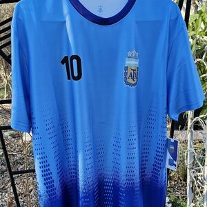 MESSI AFA Light Blue Sports Jersey